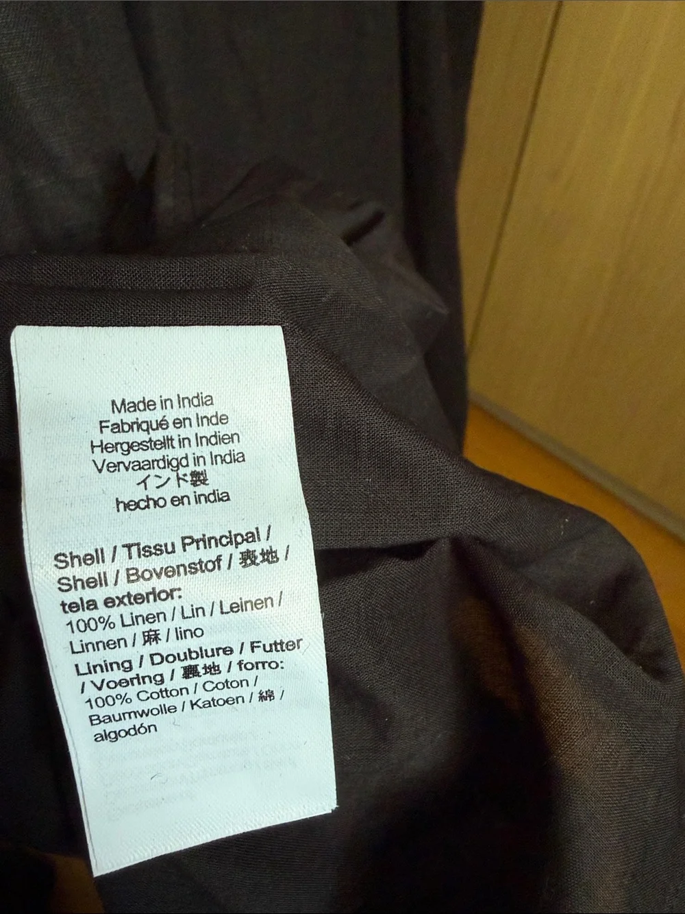 J. Crew 100% Linen Black Lined Long Sleeve Smocked Waist Midi Dress